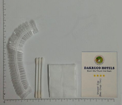 Bao chụp tóc 2.6 + 3 tăm bông nhựa + bông tẩy trang CDVN-04C 1